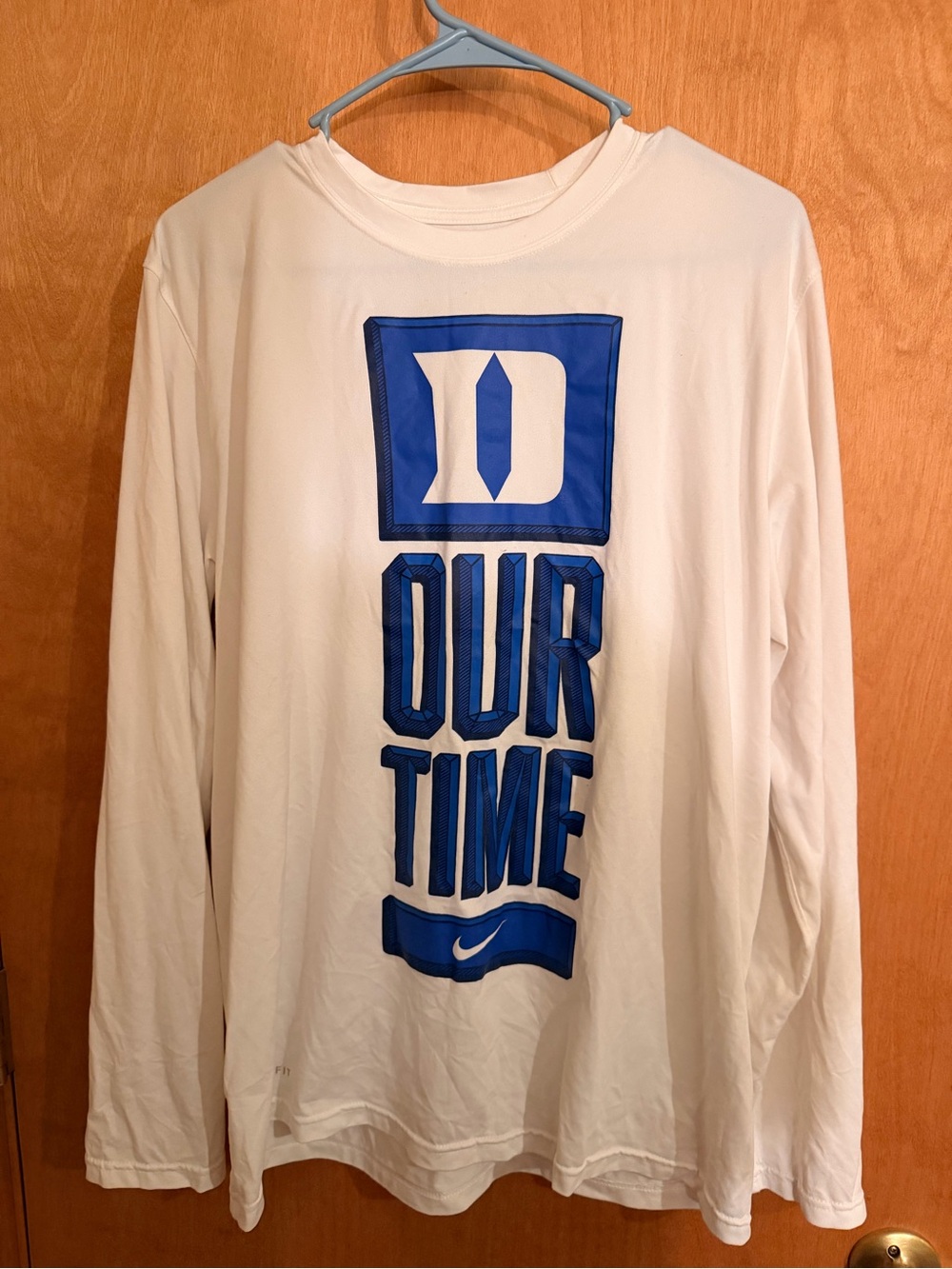 Nike Dry-FIT Duke Blue Devils “Our Time” Long Sleeve Basketball Performance